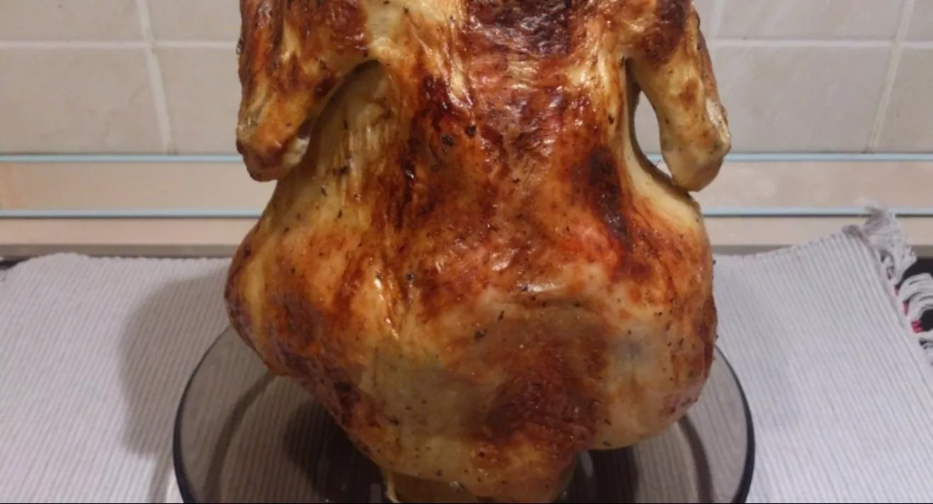 Hen on a jar