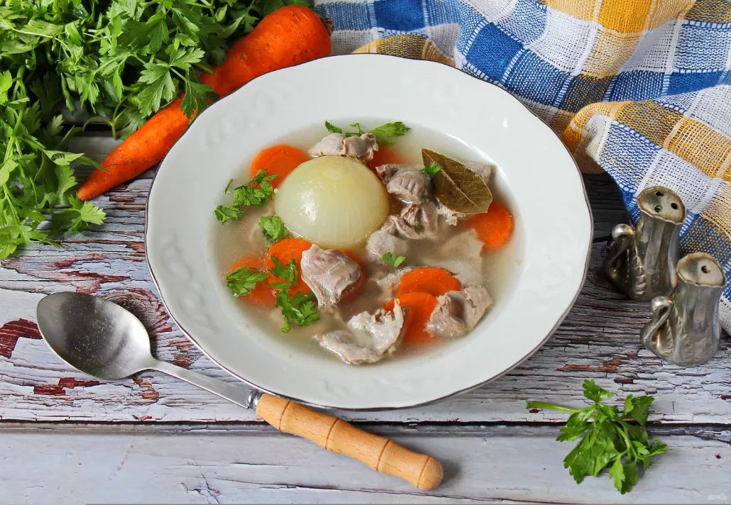 Chicken stomach broth