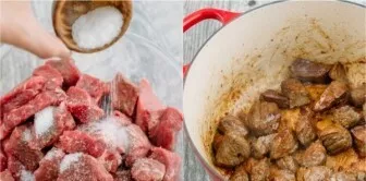 Pour a little vegetable oil into the pot and put it on the fire. Wash the beef, dry it and cut it into medium-sized pieces. Add salt and ...