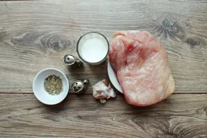 Prepare all the ingredients. Rinse and dry the meat.