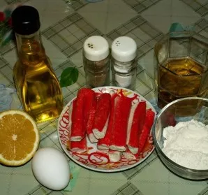 1. Prepare your ingredients to make the appetizer.