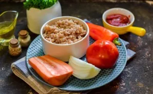 Prepare the ingredients. Boil the barley in advance until tender 1.5 hours