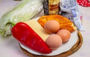 Prepare the necessary ingredients. Boil the eggs in boiling water for 7-8 minutes. Then drain the hot water and cool the eggs in cold wat...