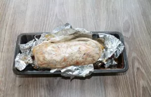 Place in a hot oven and bake at 180 degrees for 60 minutes. Remove the baking dish from the oven, cool completely and place in the refrig...