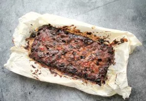 Cover the top with foil and place in a hot oven. Bake the cake at a temperature of 140 degrees for 2-2.5 hours. After baking the top of t...