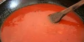Next, dilute the tomato paste with half a glass of water. Pour the mixture into a hot pan and let it brew. Then add one tablespoon to the...