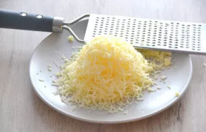 Grate the cheese.