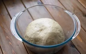 Round the dough into a bowl, cover the bowl with a kitchen towel and leave it in a warm place to rise for about 1 hour