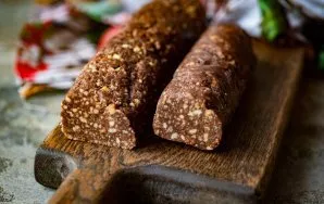 Remove the sloth from the refrigerator and remove the cling film.