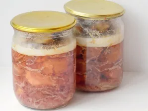 Then remove the jars, cool and put in a cold place.