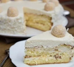 Rafaello's cake is ready! Bon Appetit!