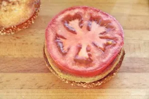 We put a tomato on top.