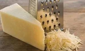 Coarsely grate the cheese.