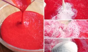 Add milk, lemon juice and sugar.