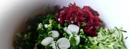 Now grate all the ingredients and mix.