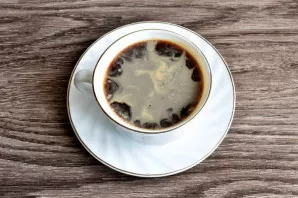 Brew very strong coffee and cool. You can make instant coffee or use a decaffeinated coffee drink.