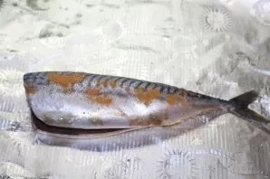 Sprinkle the fish with salt, spices, pour oil. Wrap in foil and bake in an oven preheated to 200 degrees for 20-25 minutes.