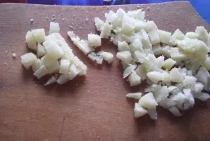 Cut into small pieces.