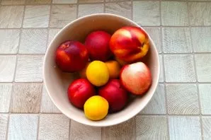 Wash apricots, nectarines and peaches well.