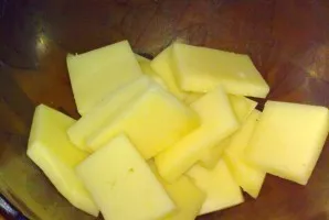 It is possible to take not only hard cheese, but also soft for example, mozzarella. The harder the cheese, the easier it is to give it t...