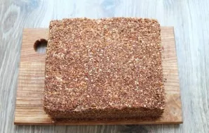 You can use the cookies as decorations, crush them into crumbs and cover the top and sides of the cake evenly. Place in the refrigerator ...