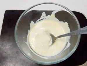 Break the white chocolate into a bowl and melt until smooth. I did this in the microwave, but you can do it in any convenient way.