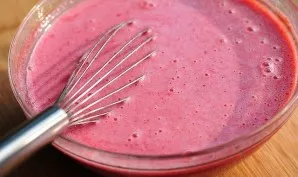 Mix the ingredients together with a whisk. Refrigerate for at least 2 hours until the mixture is chilled.