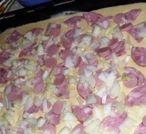 Then - a layer of onions.