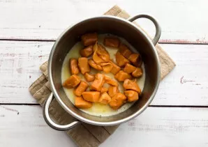 Add the irises and cook until smooth.