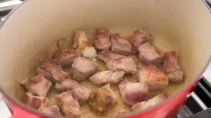 Fry over high heat until golden brown.