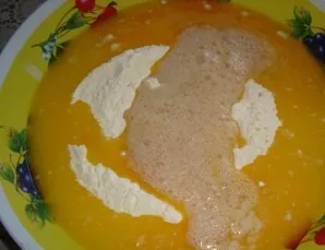 Boil a glass of milk with butter, salt and sugar, cool until warmed up. Beat the eggs lightly with a fork. Mix eggs, yeast, milk and flou...