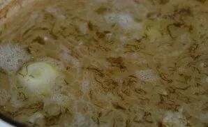 Add spices to the broth. If desired, you can add fresh herbs or some fresh vegetables (bell peppers, onions, carrots  whatever you want)....