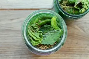 Put the remaining greens on top.