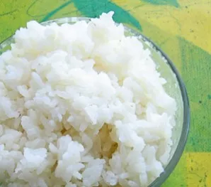 Cook the rice until it is completely cooked.