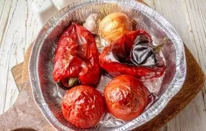 During this time, the vegetables will become softer, and the cuticle will peel off much easier.