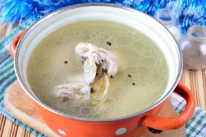 For taste add black pepper and bay leaf.