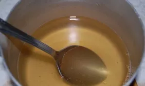 Put the pot with gelatin over low heat and heat, stirring constantly, but without bringing to a boil. We need the granules to completely ...