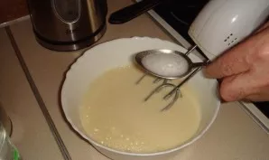 Add vinegar quenched soda.