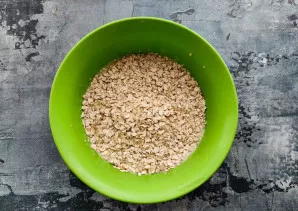 Add oatmeal and mix well.