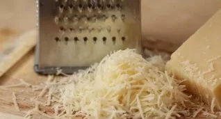Grate the cheese.