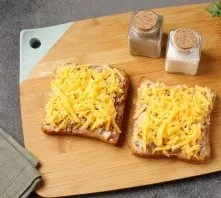 Sprinkle with grated cheese, transfer to a baking sheet and bake in an oven at a temperature of 180-200 degrees for about 7-10 minutes. T...