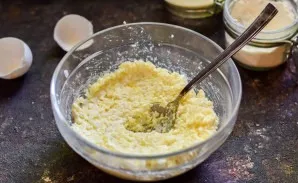 Mix all the ingredients well. heat the pan well, add oil.