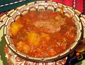 During cooking, you can feel the wonderful aroma of meat, which will be complemented by vegetables and herbs. Before serving, you can dec...