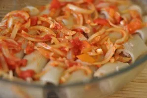 Put vegetables on top.