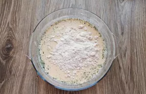 Sift the flour through a fine sieve into a bowl.