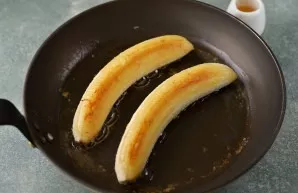 Fry them for a minute and a half on both sides until light golden brown.