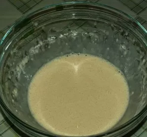 Mix until smooth - this will be our dough.