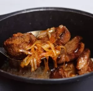 This is what the finished meat looks like: