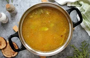 Put everything in a saucepan, add salt and water. Cook over medium heat until the potatoes are tender, about 15 minutes.