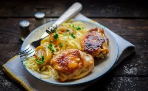 Juicy chicken is ready. Delicious!